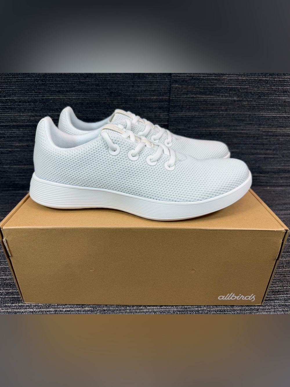 Allbirds Tree Runner NZ Natural White Knit Lace-Up Mens Sneakers size 12.5 New